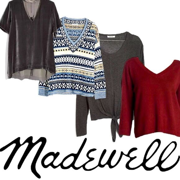 MADEWELL Sweater Bundle Lot of 4x Madewell Sweaters Sizes XS-Small - Picture 1 of 12